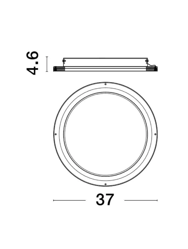 Oggy LED Deckenleuchte Ø 37cm 3000K