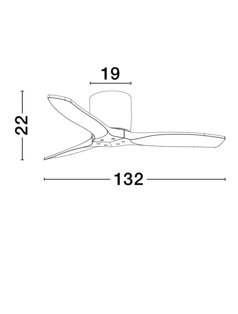 Ninemia Ventilator Ohne Beleuchtung Ø 132cm