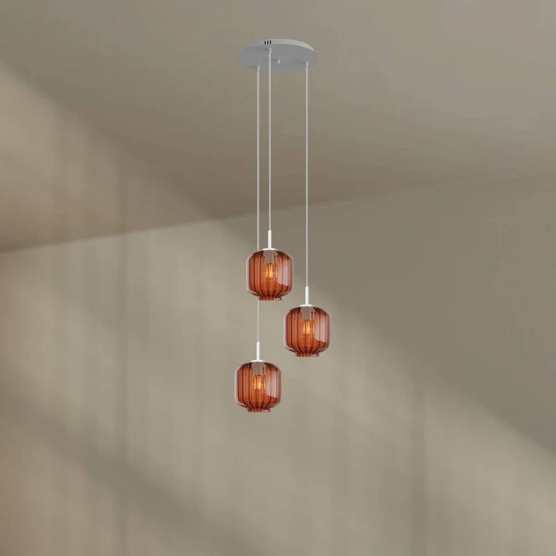 s.luce Velo 3-flammige Galerieleuchte Ø 40cm Baldachin Ø 20cm