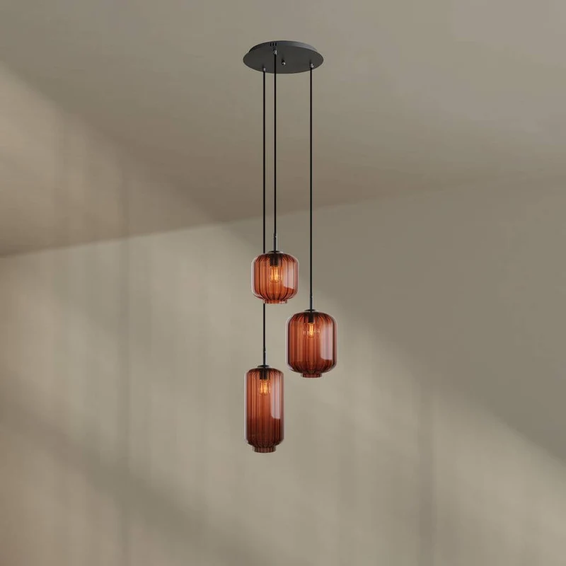 s.luce Velo Galerieleuchte 3-flammig Ø 40cm Baldachin Ø 18/20/25cm
