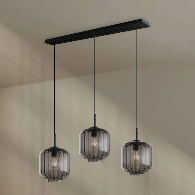 s.luce Velo Esstischlampe 3-flammig Baldachin 120cm Ø 20cm