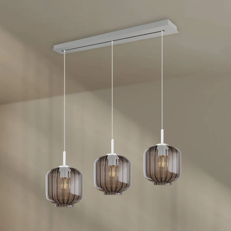 s.luce Velo Esstischlampe 3-flammig Baldachin 120cm Ø 20cm