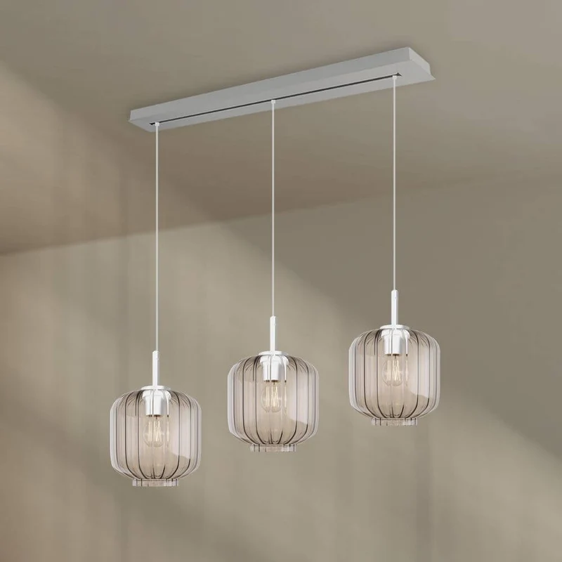 s.luce Velo Esstischlampe 3-flammig Baldachin 120cm Ø 20cm
