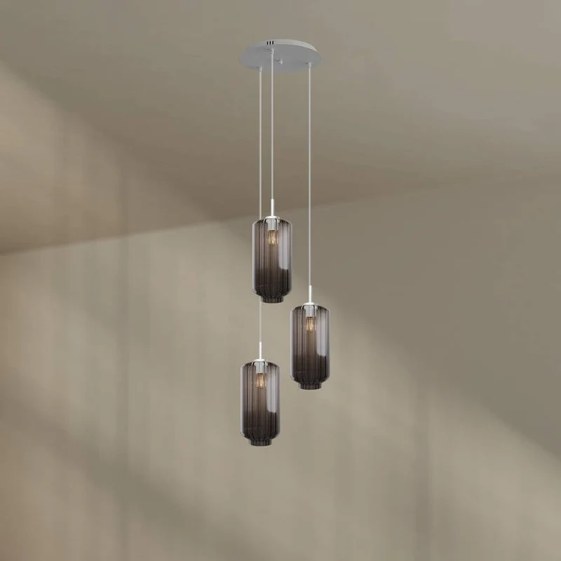 s.luce Velo Galerielampe 3-flammig Ø 40cm Baldachin Ø 18cm