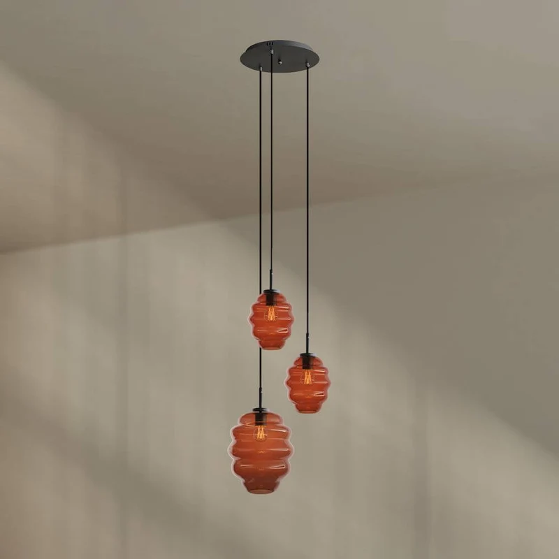 s.luce Echos Galerieleuchte 3-flammig Ø 40cm Baldachin Ø 18/25cm
