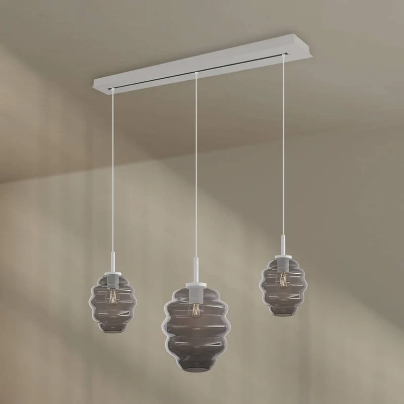 s.luce Echos Esstischlampe 3-flammig 120cm Ø 18/25cm