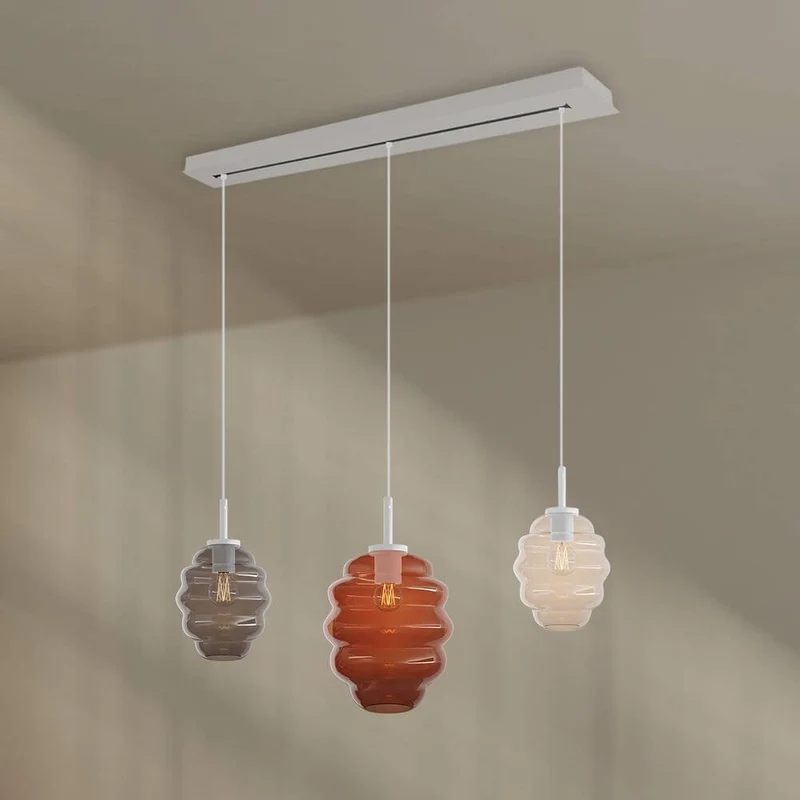 s.luce Echos Esstischlampe 3-flammig 120cm Ø 18/25cm