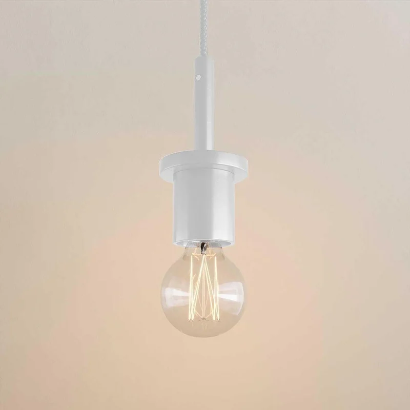 s.luce Echos Glas-Hängelampe Aufhängung 150cm Weiß