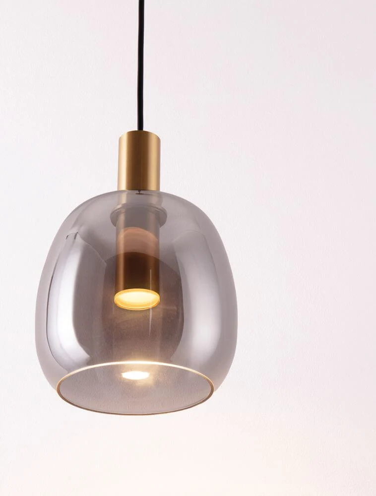 Imatia Pendelleuchte Ø 16cm 3000K Gold, Rauch