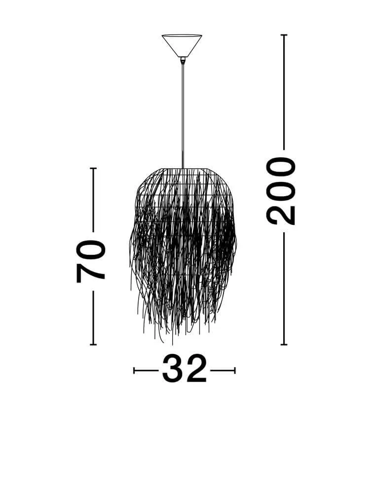 Hay Pendelleuchte E27 Ø 32cm Braun