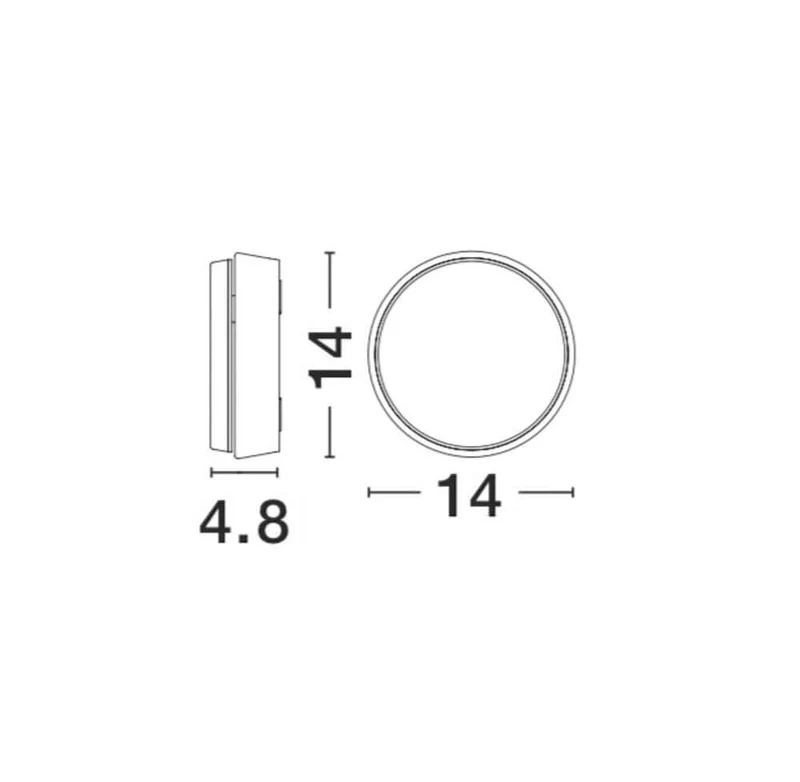 Gravity LED Außenwandleuchte 3000K Dunkelgrau IP54