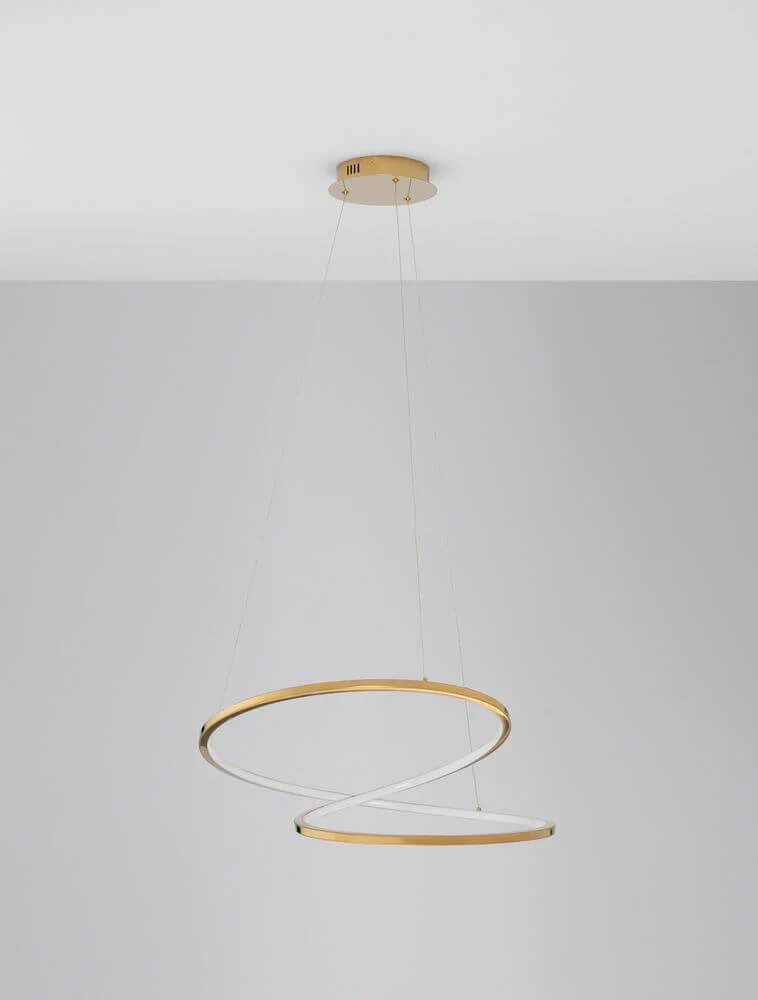 Girish LED Pendelleuchte Ø 60cm 3000K Gold