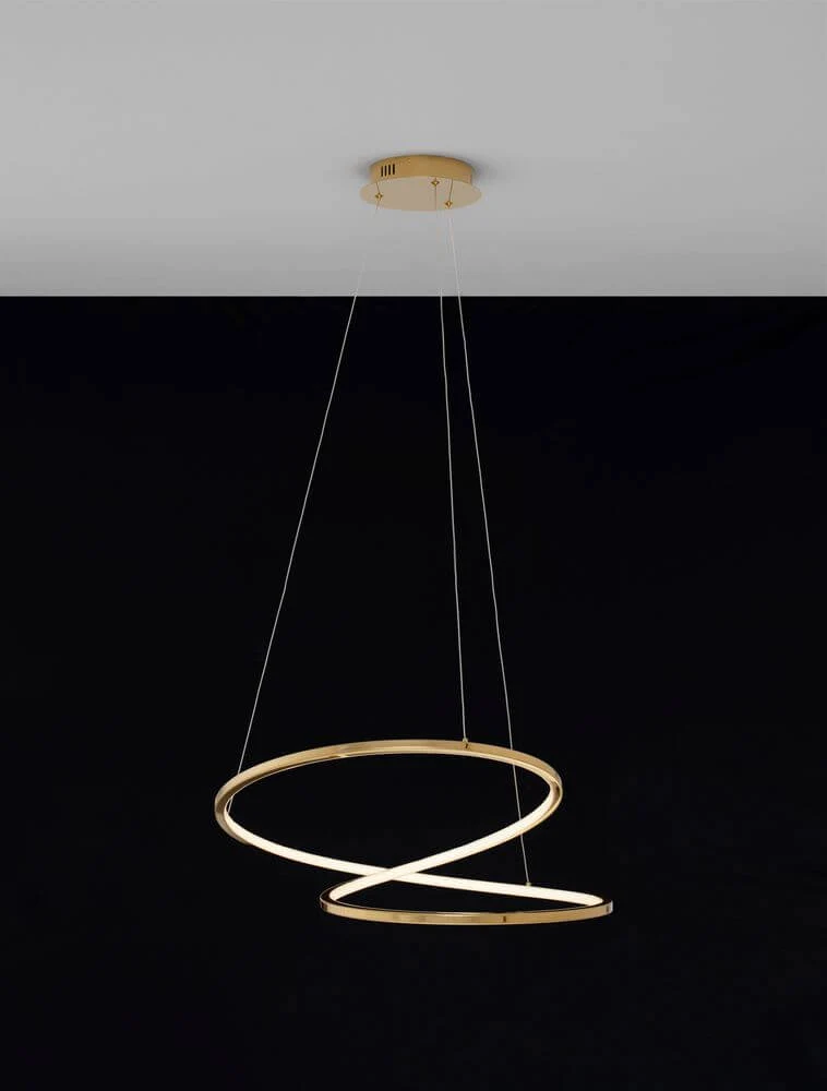 Girish LED Pendelleuchte Ø 60cm 3000K Gold