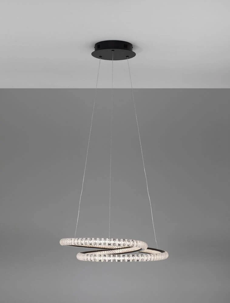 Ginevra LED Pendelleuchte Ø 48cm 3000K Schwarz