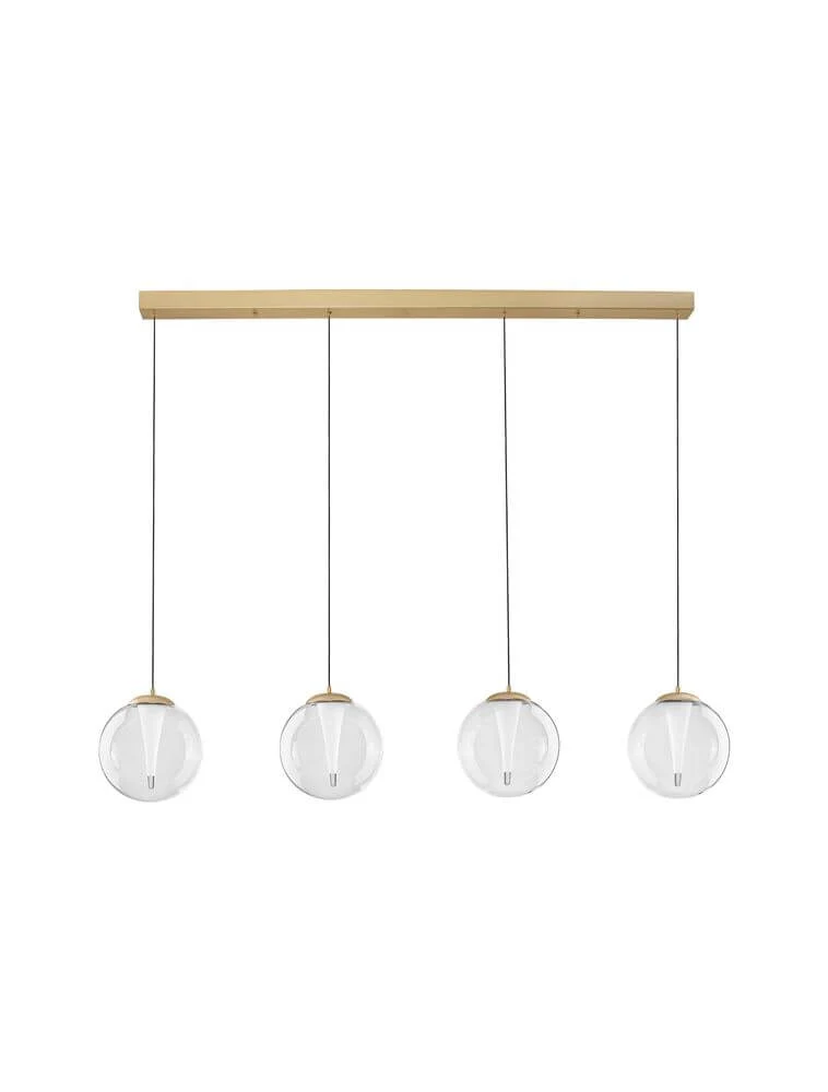 Galeo Pendelleuchte 4-flammig Balken 120cm 3000K Gold