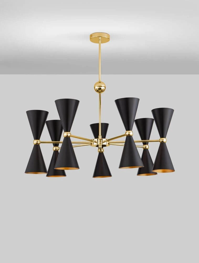 Gala Pendelleuchte Gold, Schwarz