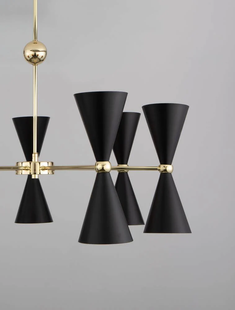 Gala Pendelleuchte Gold, Schwarz
