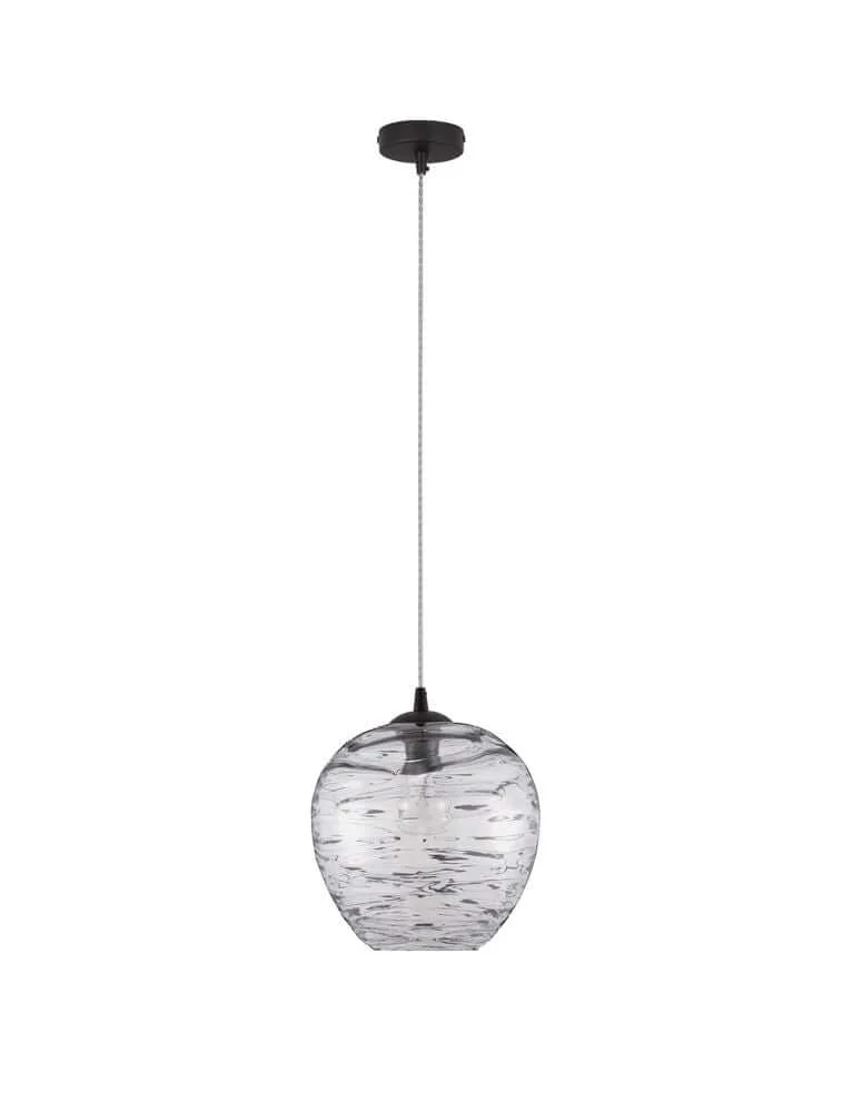 Evleen Pendelleuchte Ø 25cm Schwarz, Grau