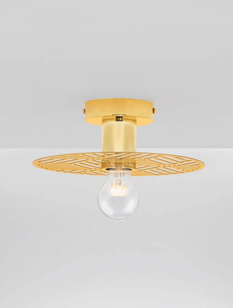 Eres Wandleuchte E27 Ø 25cm Gold