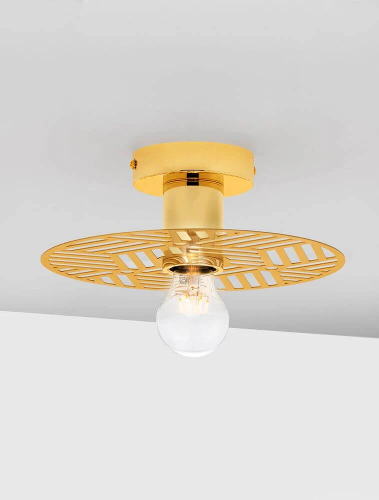 Eres Wandleuchte E27 Ø 25cm Gold