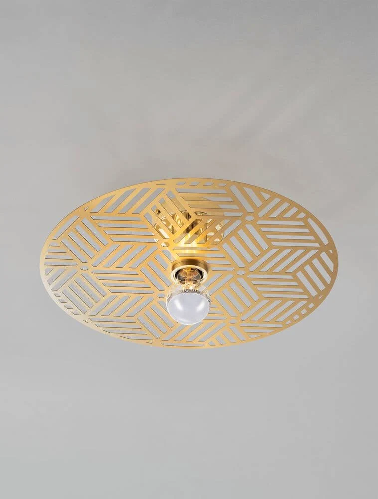 Eres Deckenleuchte E27 Ø 40cm Gold