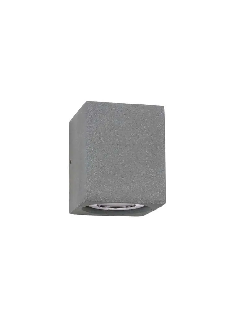 Emile LED Außenwandleuchte Cube Grau IP65