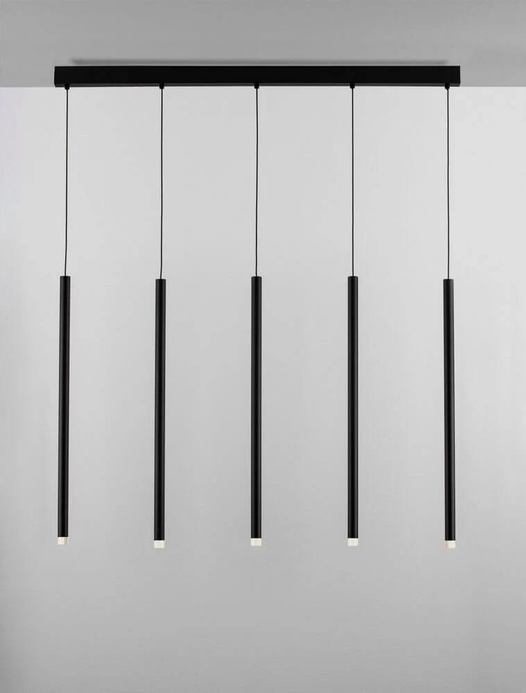 Dandia LED Pendelleuchte 5-flammig 3000K Schwarz