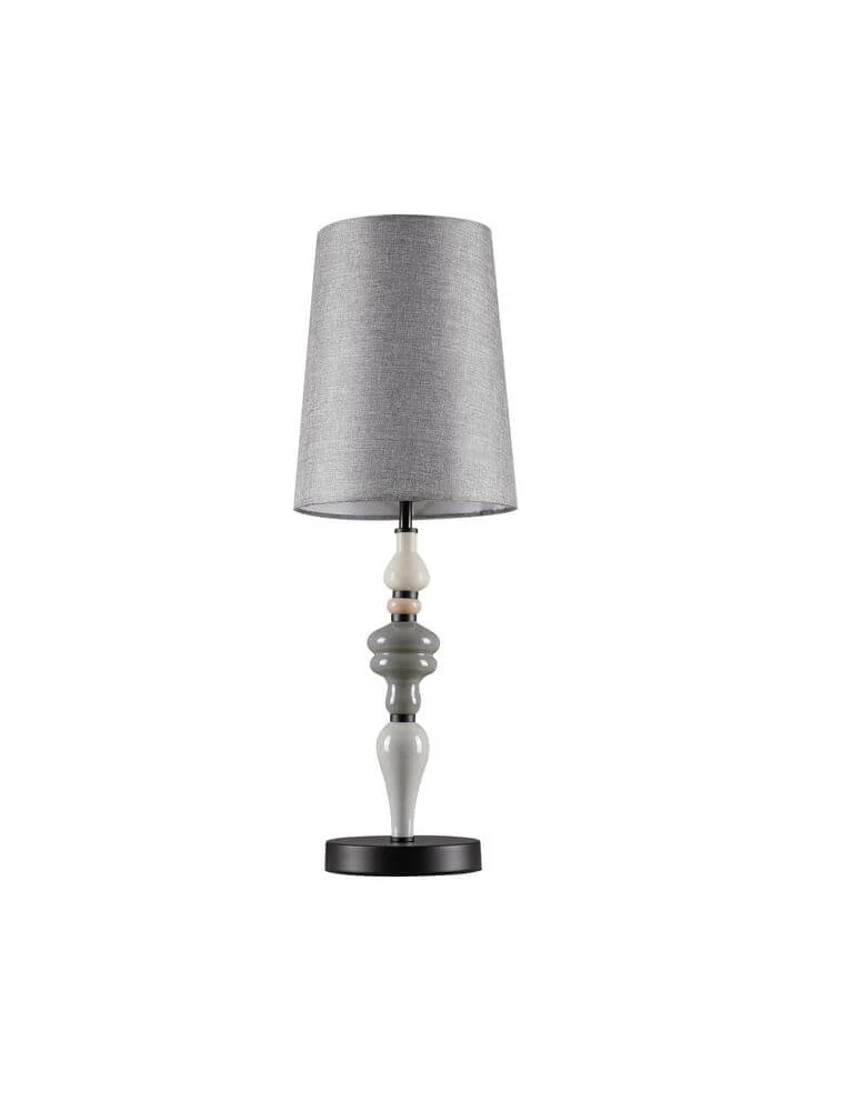Damo Tischleuchte Ø 22cm Grau, Braun