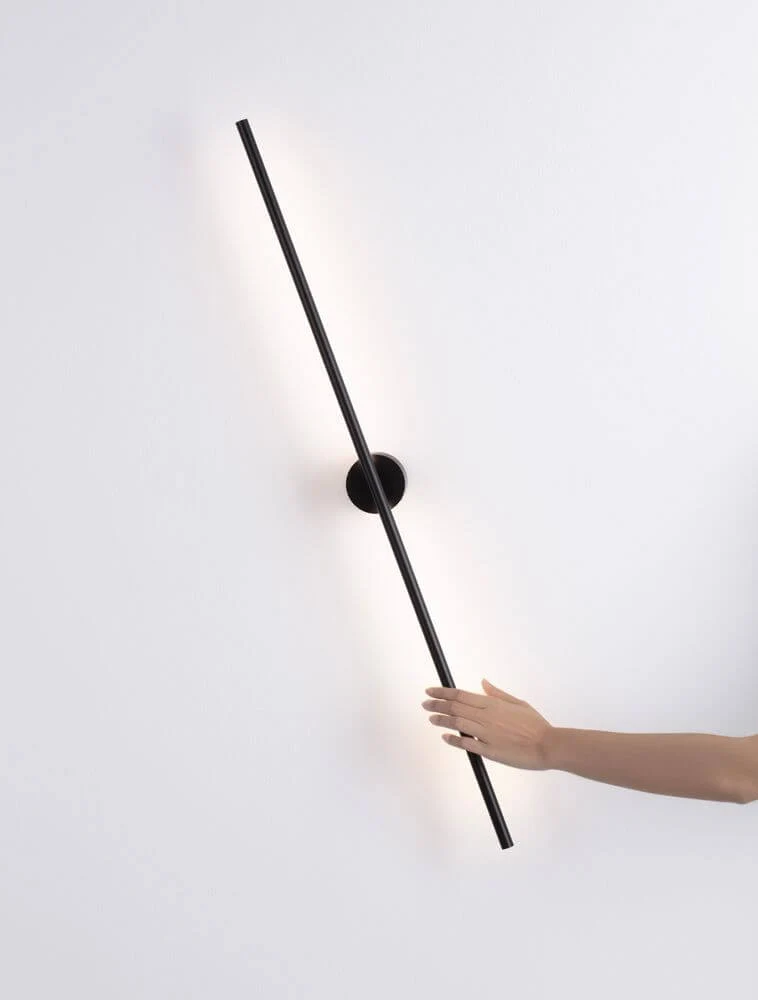 Cretel LED Wandleuchte 3000K Schwarz IP44