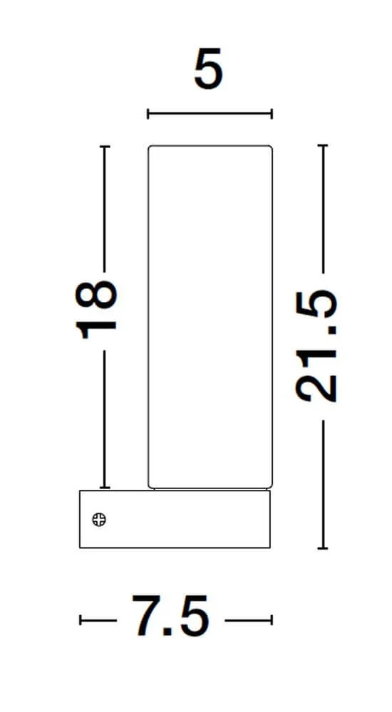 Corb Wandleuchte Schwarz, Weiß IP44