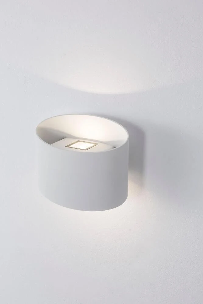 Chez LED Außenwandleuchte Oval 3000K Weiß IP54