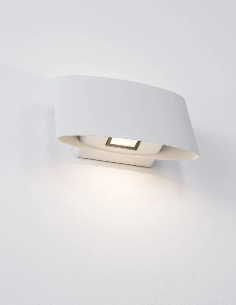 Chez LED Außenwandleuchte Oval 3000K Weiß IP54