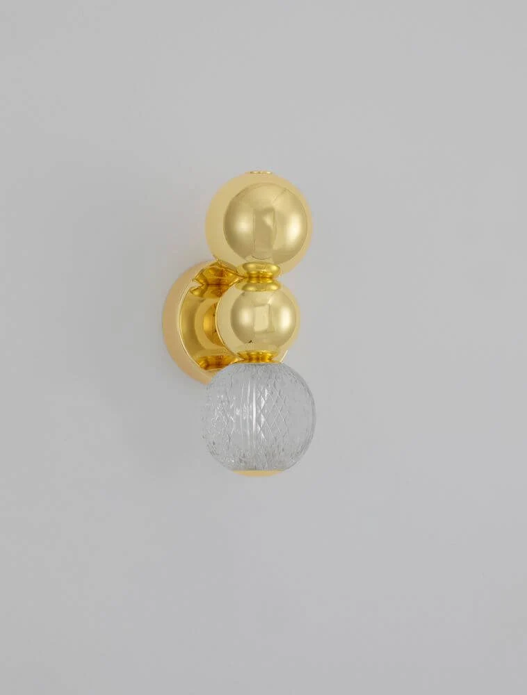 Brille LED Wandleuchte 3200K Gold