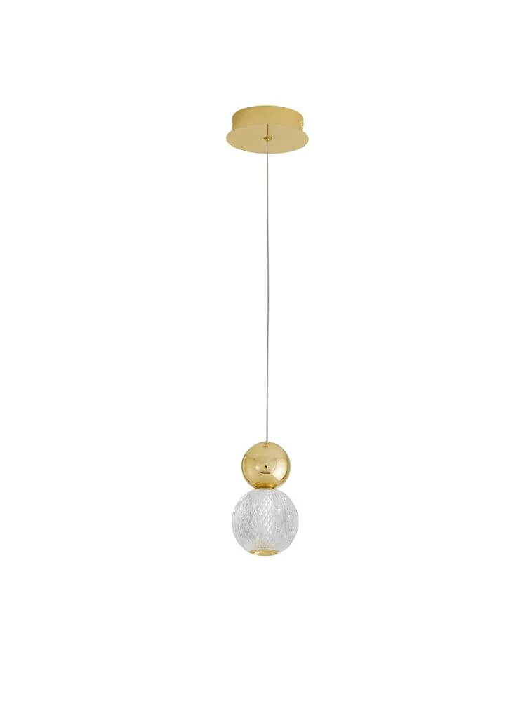 Brille LED Pendelleuchte Ø 11cm 3200K Gold