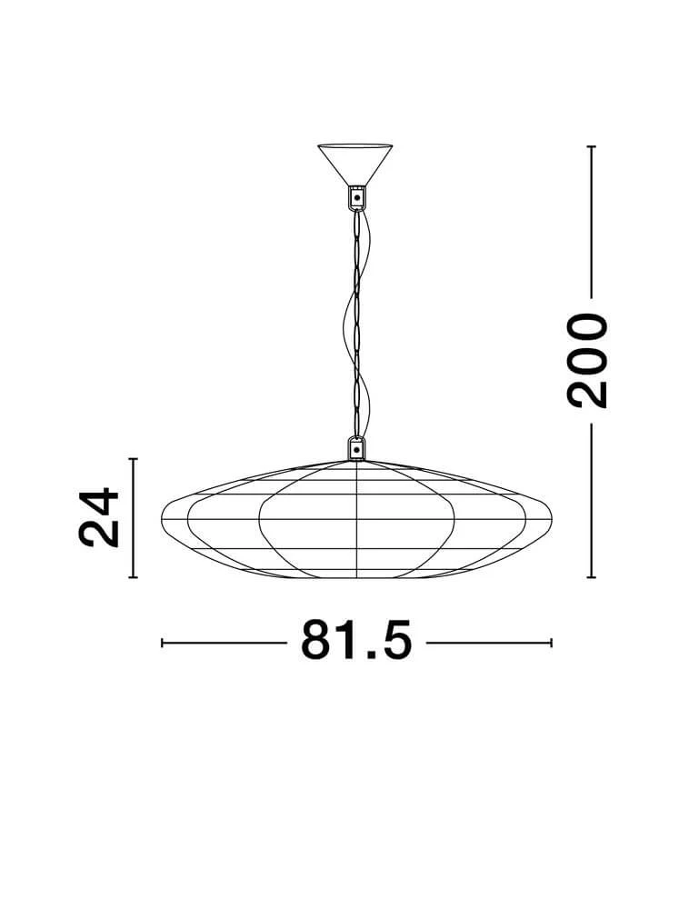 Bola Pendelleuchte Ø 81,5cm Braun