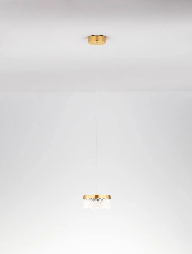 Bion LED Pendelleuchte Ø 15cm 3000K Gold
