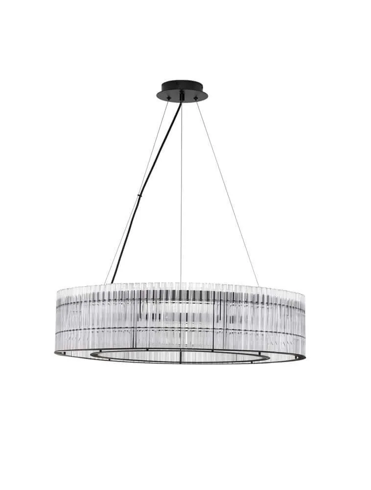 Barok Pendelleuchte Ø 70cm Schwarz