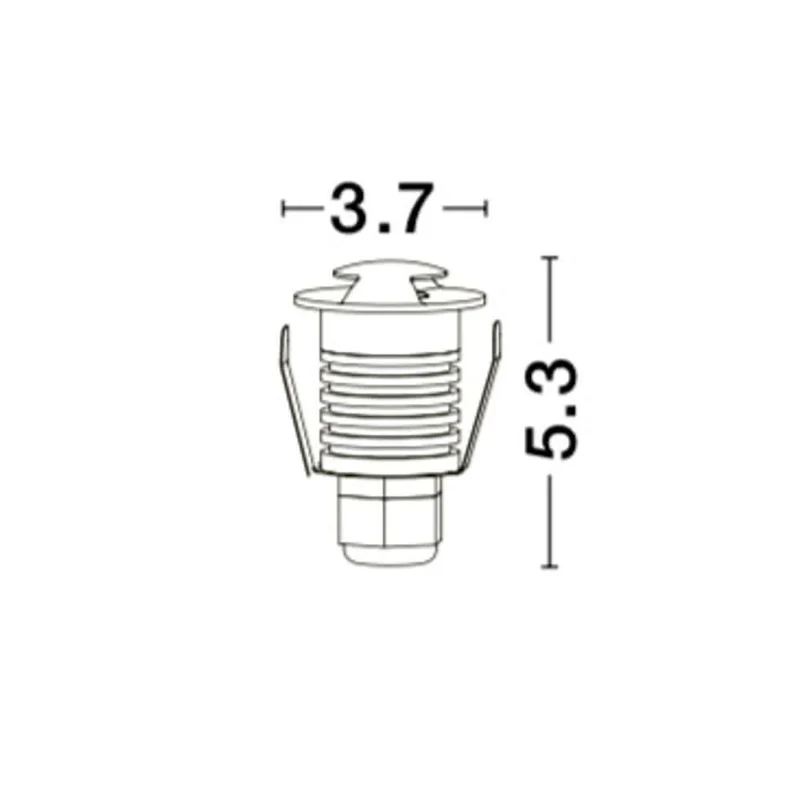 Bang LED Außenbodeneinbauleuchte Nickel IP67