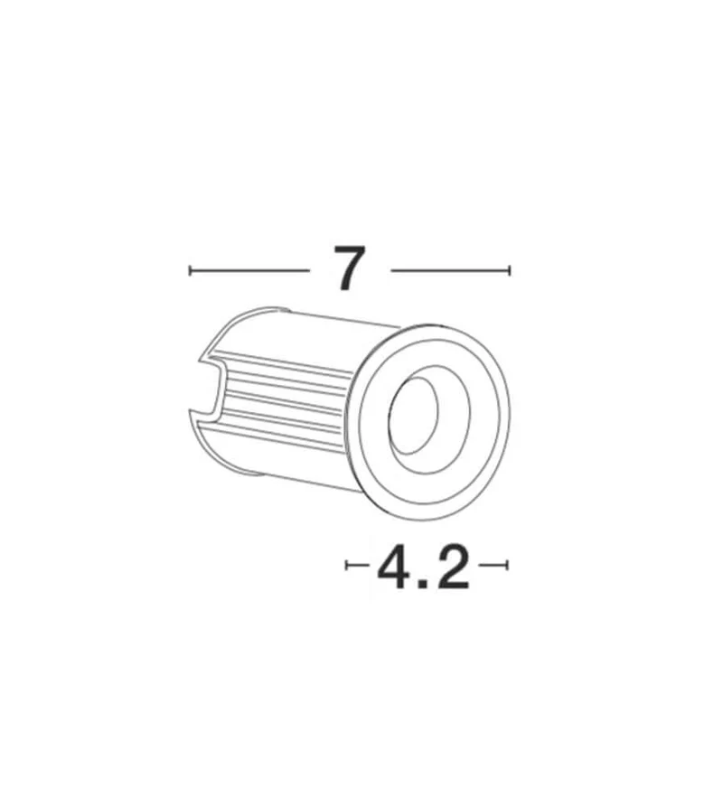 Bang LED Außenbodeneinbauleuchte Nickel IP67