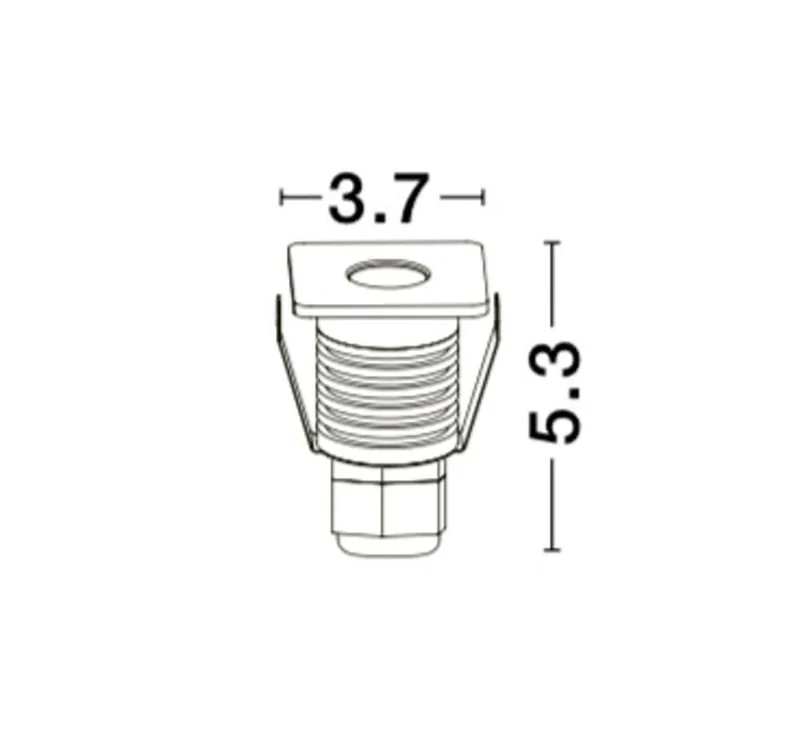 Bang LED Außenbodeneinbauleuchte Nickel IP67