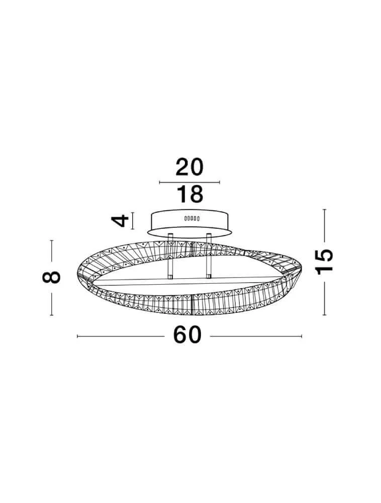 Aurelia LED Deckenleuchte Ø 60cm 3500K