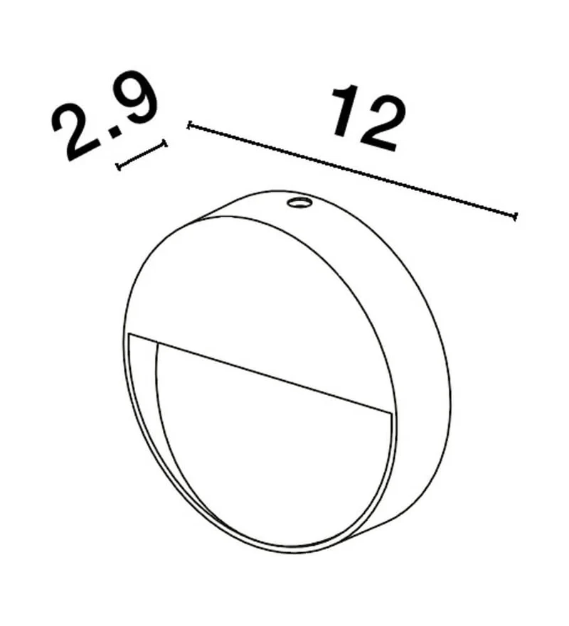 Arne LED Außenwandleuchte Ø 12cm IP54
