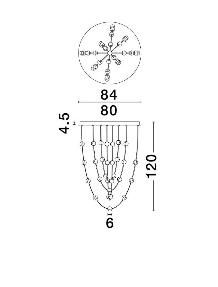 Alcinoe LED Pendelleuchte Ø 84cm