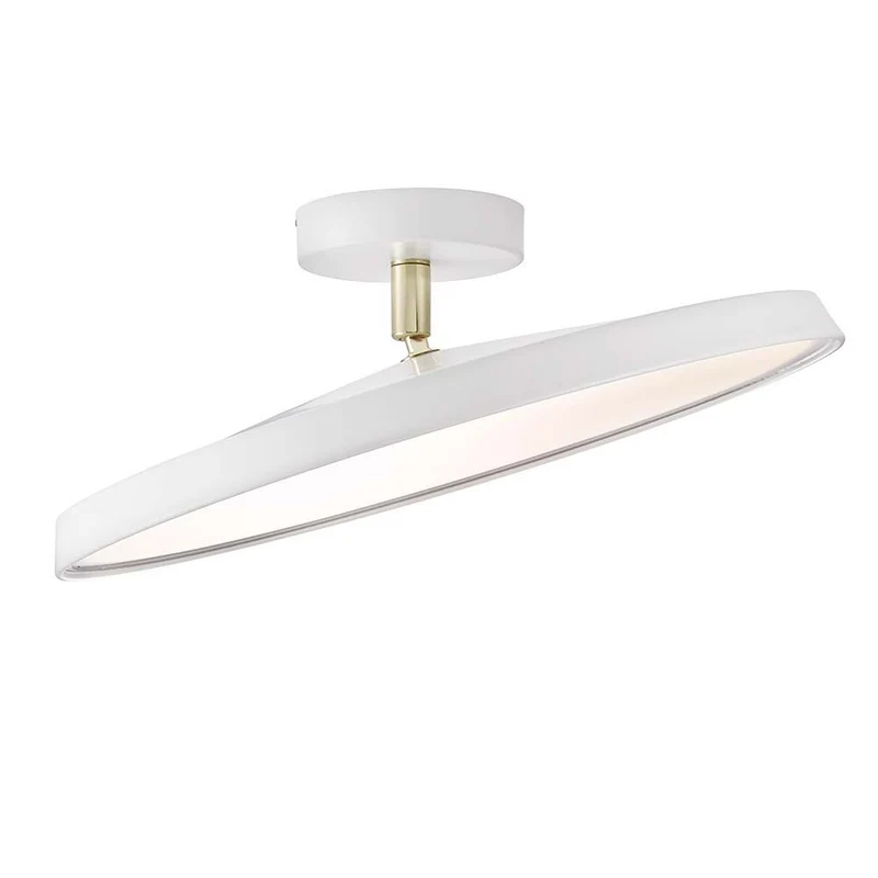 LED Deckenlampe Alba Pro 40 Weiß, Opal Weiß