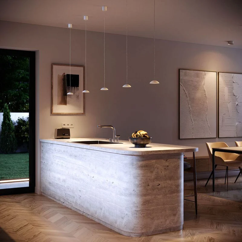 s.luce Santa Air LED-Hängeleuchte Ø 11cm Dimmbar