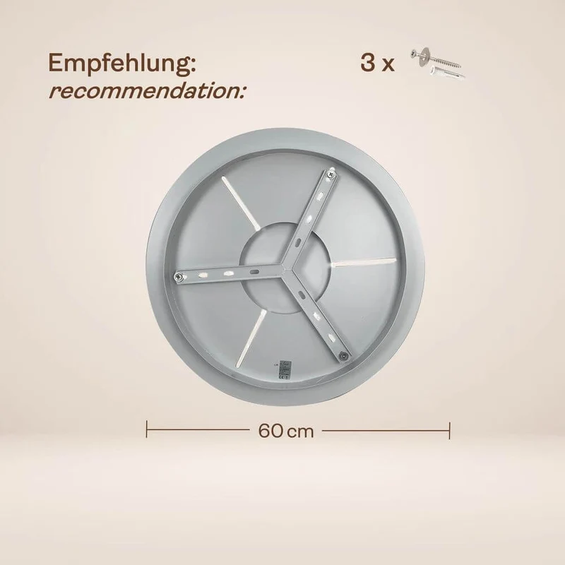 s.luce Velo Galerie-Hängelampe 5-flammig Ø 60cm Baldachin Ø 25cm