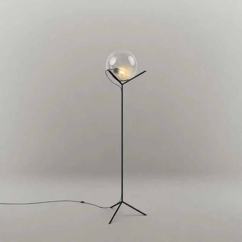 s.luce Stehleuchte Orb Poseidon mit Glaskugel 175cm