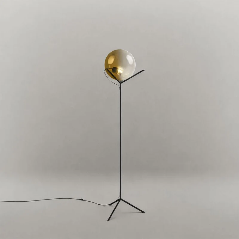 s.luce Stehleuchte Orb Poseidon mit Glaskugel 175cm