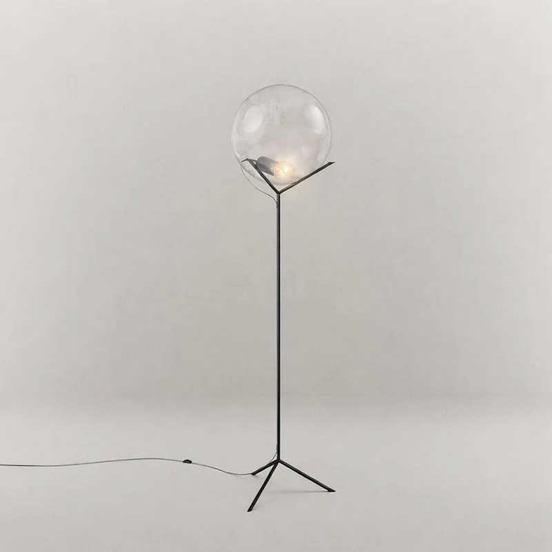 s.luce Stehleuchte Orb Poseidon mit Glaskugel 175cm