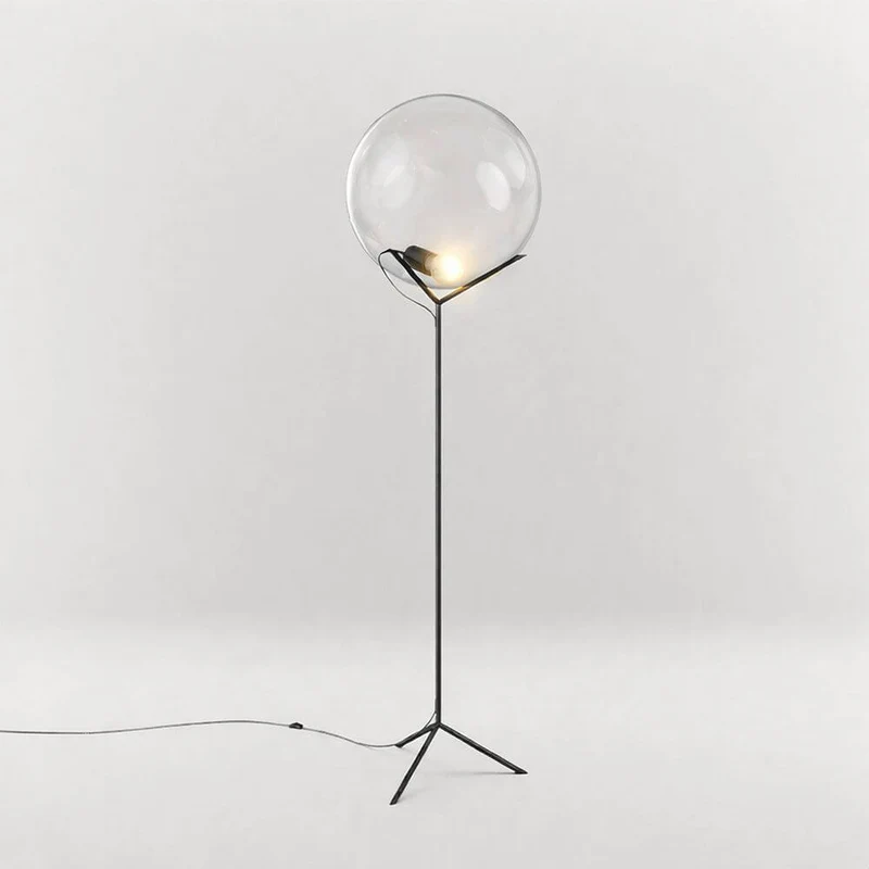 s.luce Stehleuchte Orb Poseidon mit Glaskugel 175cm